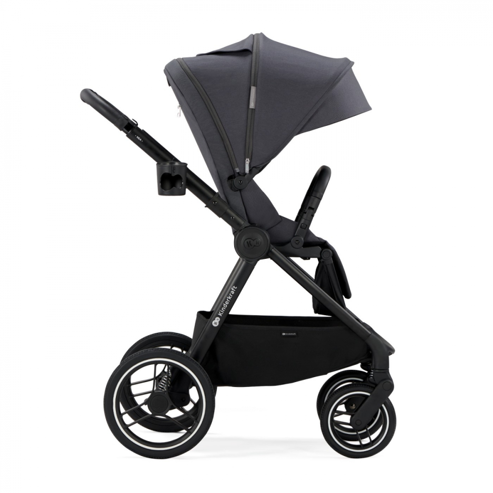Carucior multifunctional 2in1 kinderkraft nea dark grey, varsta de la 0 luni la 4 ani [4]