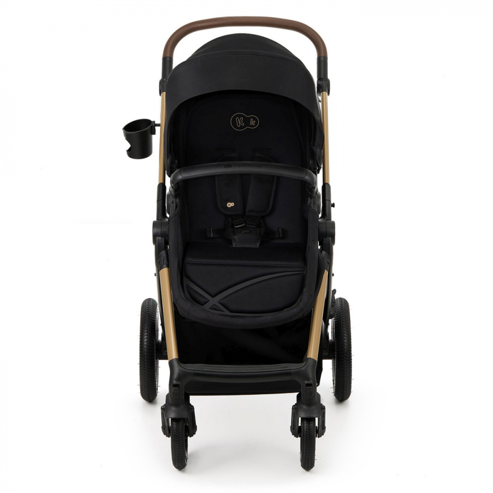 Carucior multifunctional kinderkraft moov 2 air 4in1 pure black, varsta de la 0 luni la 4 ani [2]