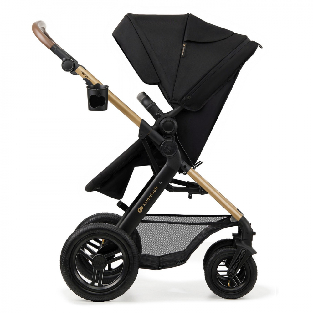 Carucior multifunctional kinderkraft moov 2 air 4in1 pure black, varsta de la 0 luni la 4 ani [15]