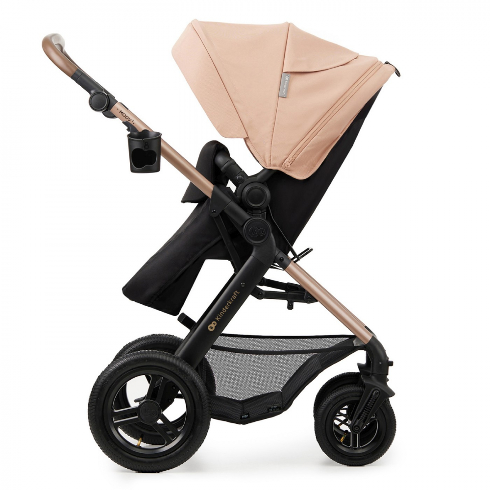 Carucior multifunctional kinderkraft moov 2 air 4in1 sand beige, varsta de la 0 luni la 4 ani [11]