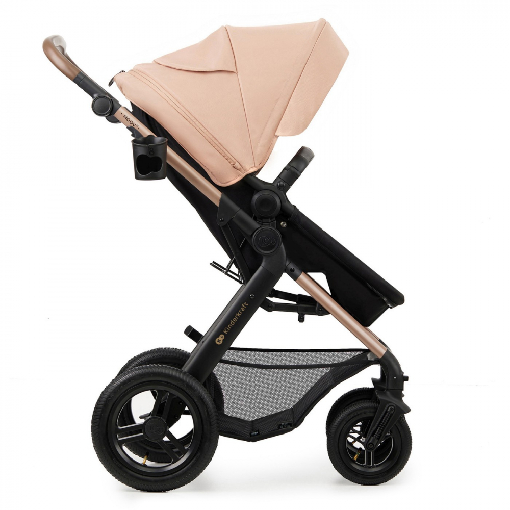 Carucior multifunctional kinderkraft moov 2 air 4in1 sand beige, varsta de la 0 luni la 4 ani [13]