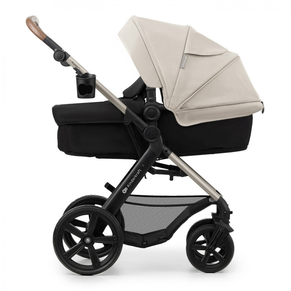 Carucior multifunctional kinderkraft moov 2 eva 4in1 moon grey, varsta de la 0 luni la 3 ani [12]
