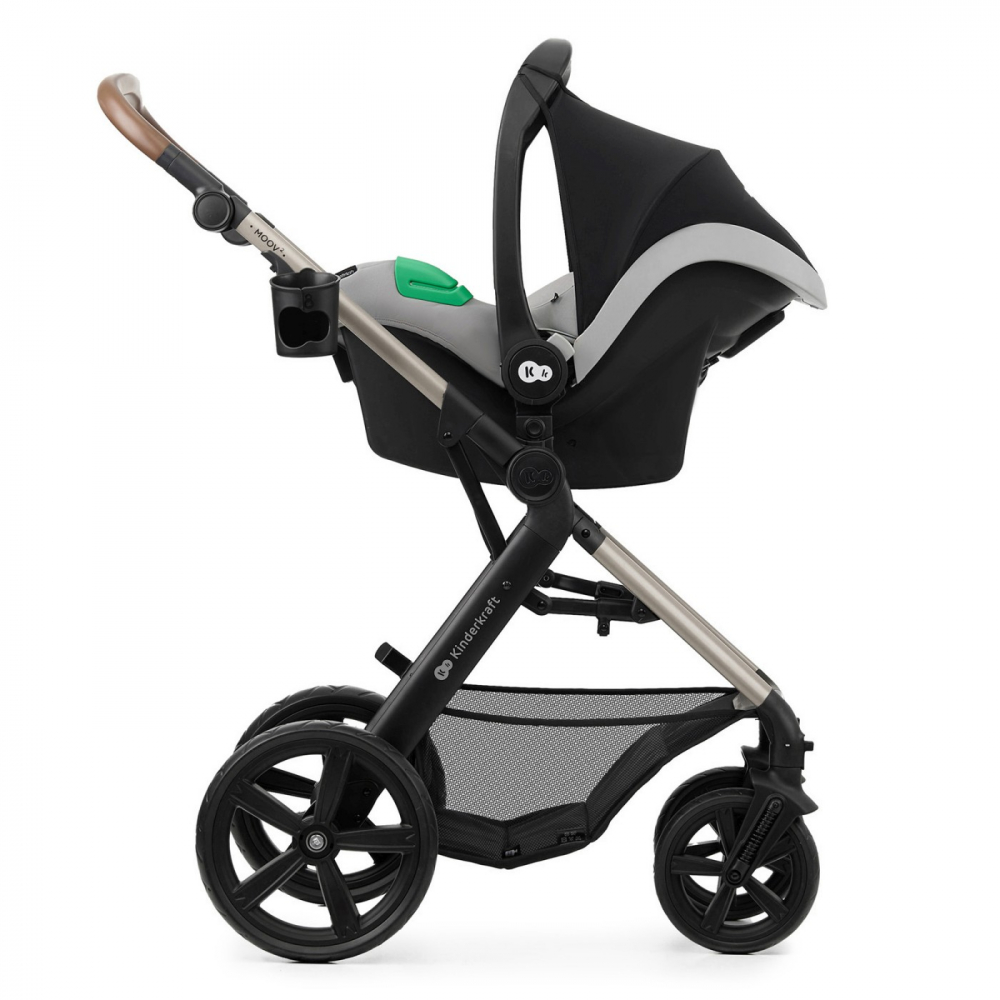 Carucior multifunctional kinderkraft moov 2 eva 4in1 moon grey, varsta de la 0 luni la 3 ani [18]
