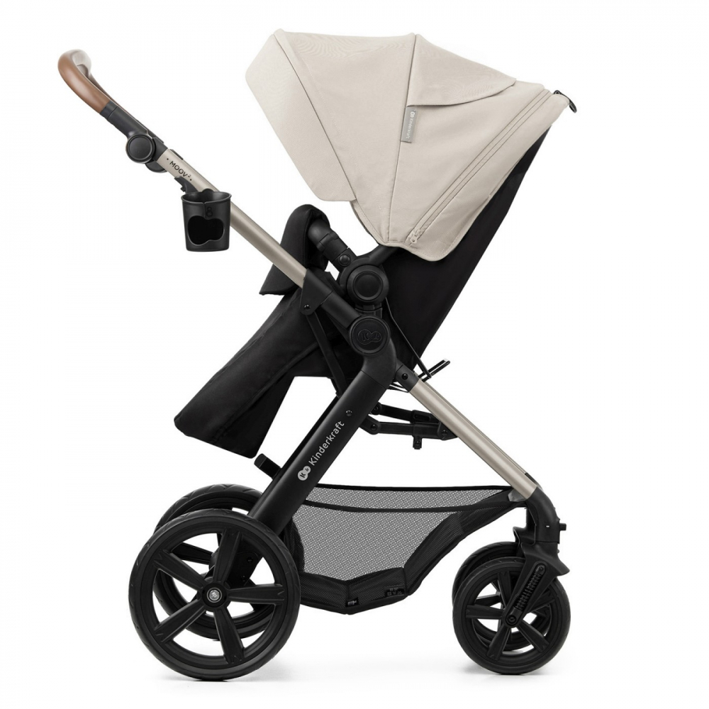 Carucior multifunctional kinderkraft moov 2 eva 4in1 moon grey, varsta de la 0 luni la 3 ani [13]