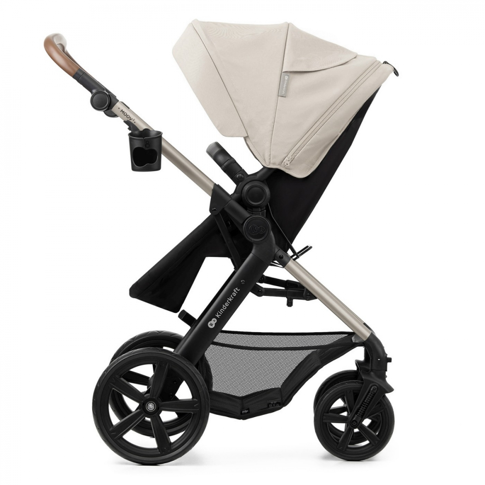 Carucior multifunctional kinderkraft moov 2 eva 4in1 moon grey, varsta de la 0 luni la 3 ani [14]
