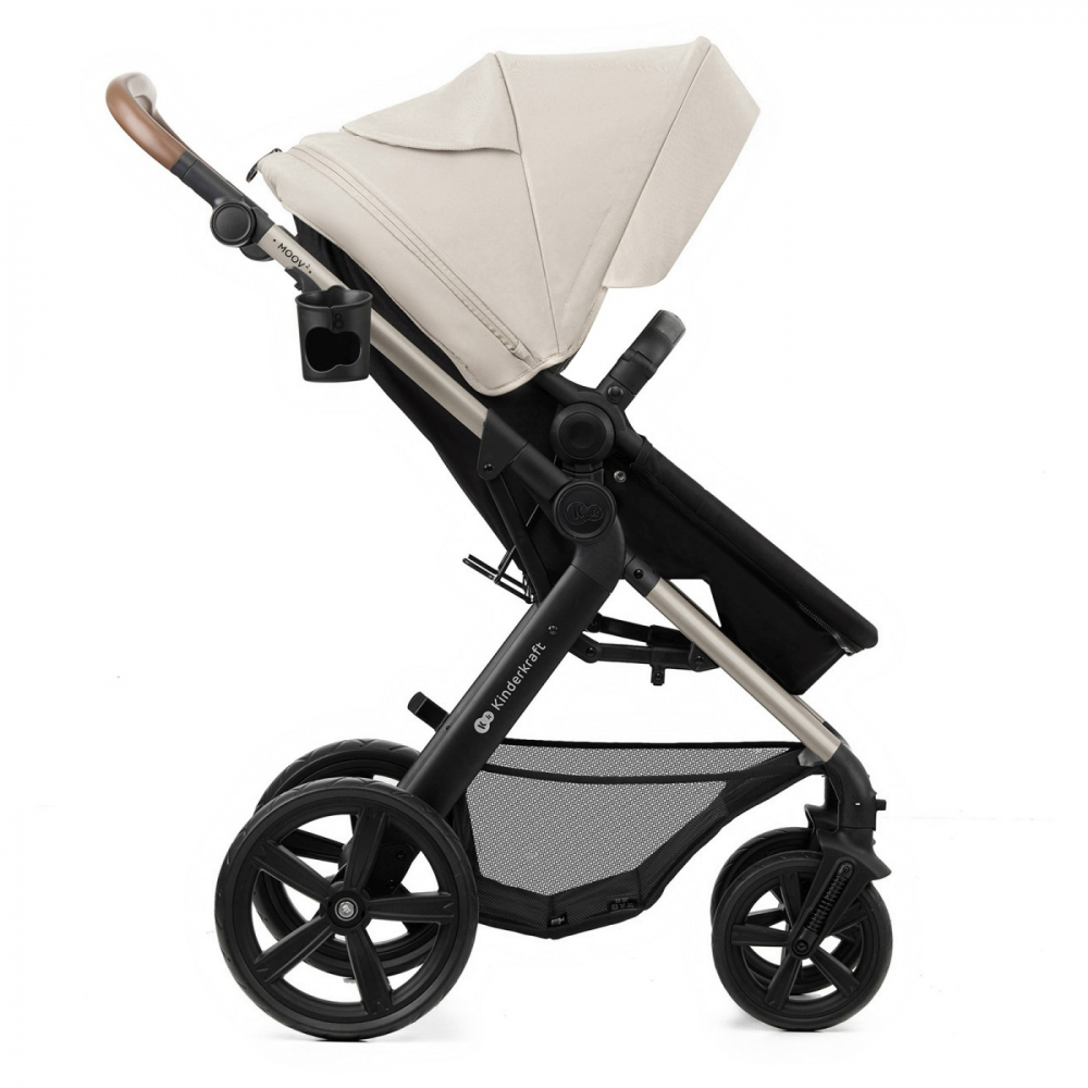 Carucior multifunctional kinderkraft moov 2 eva 4in1 moon grey, varsta de la 0 luni la 3 ani [15]