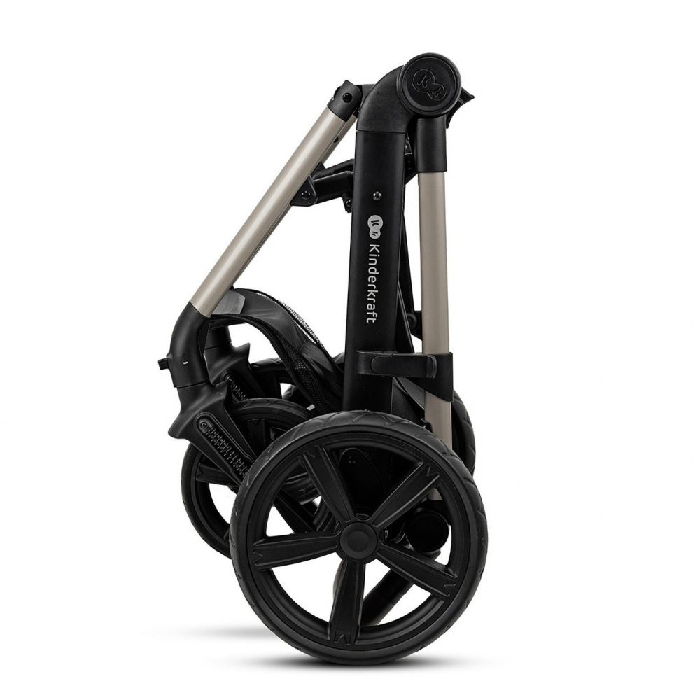 Carucior multifunctional kinderkraft moov 2 eva 4in1 moon grey, varsta de la 0 luni la 3 ani [2]