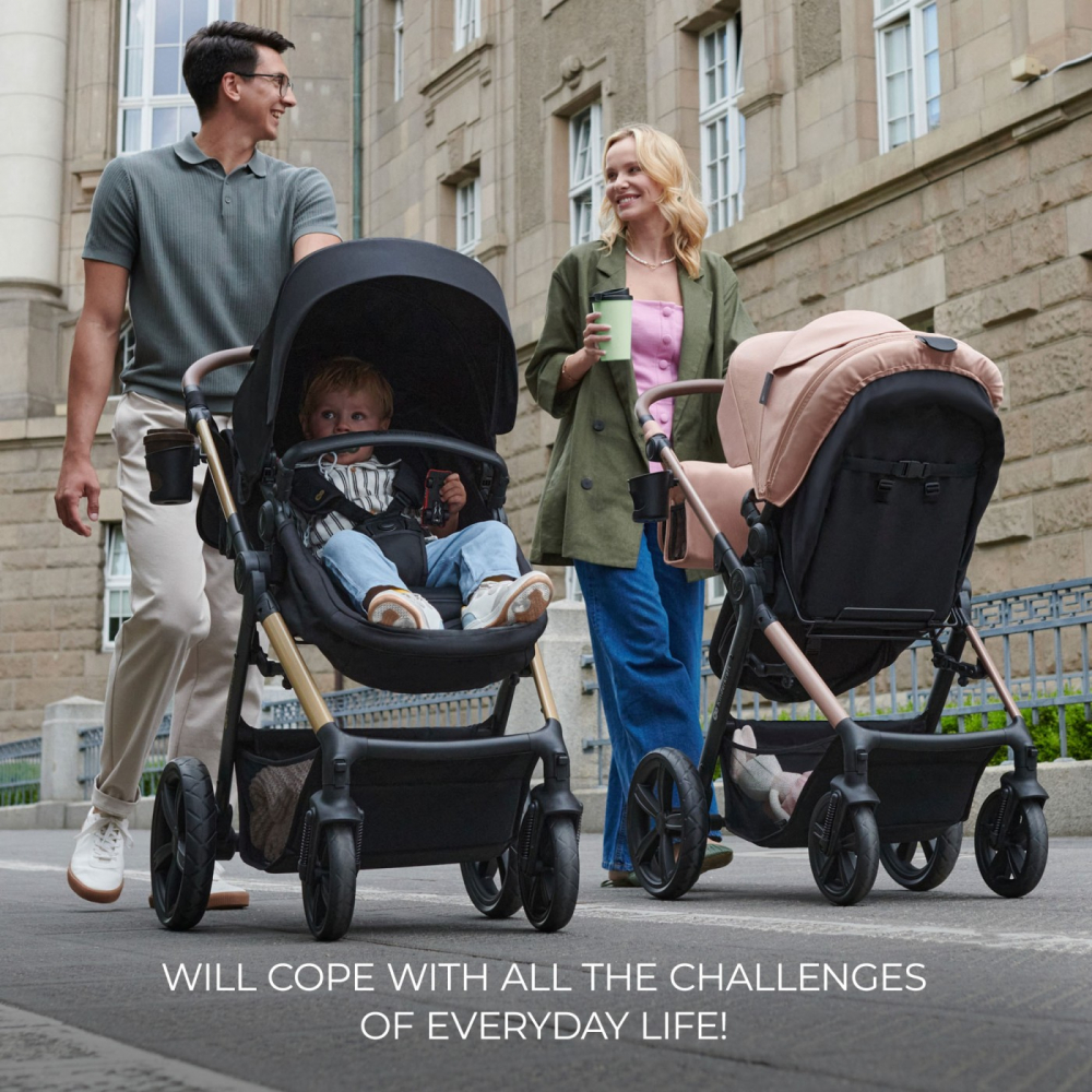 Carucior multifunctional kinderkraft moov 2 eva 4in1 moon grey, varsta de la 0 luni la 3 ani [5]