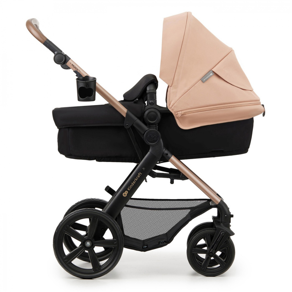 Carucior multifunctional kinderkraft moov 2 eva 4in1 sand beige, varsta de la 0 luni la 4 ani [9]