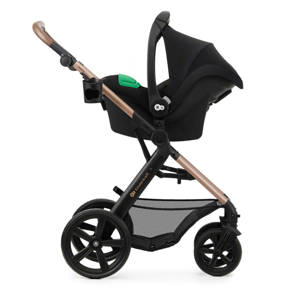 Carucior multifunctional kinderkraft moov 2 eva 4in1 sand beige, varsta de la 0 luni la 4 ani [16]
