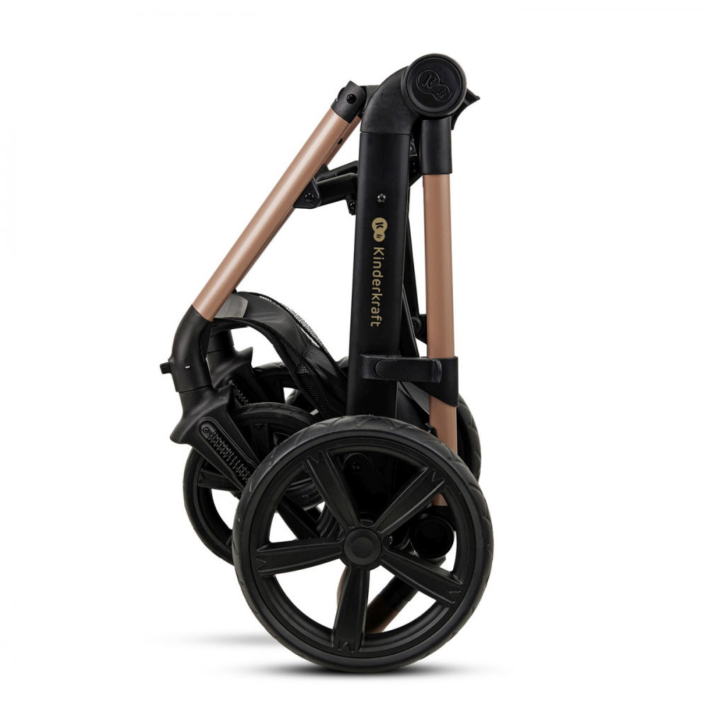 Carucior multifunctional kinderkraft moov 2 eva 4in1 sand beige, varsta de la 0 luni la 4 ani [2]