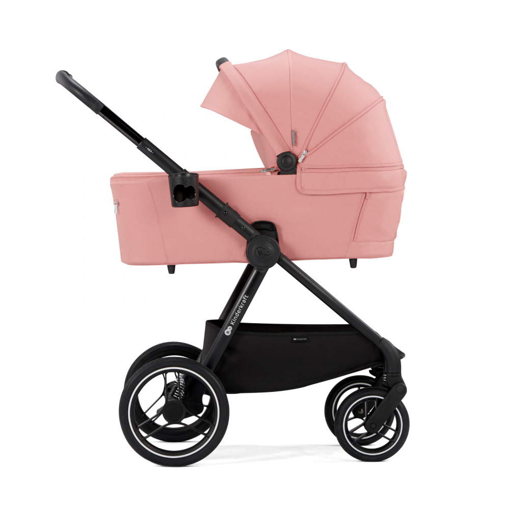 Carucior multifunctional kinderkraft nea, 2 in 1, ash pink, varsta de la 0 luni la 5 ani [2]