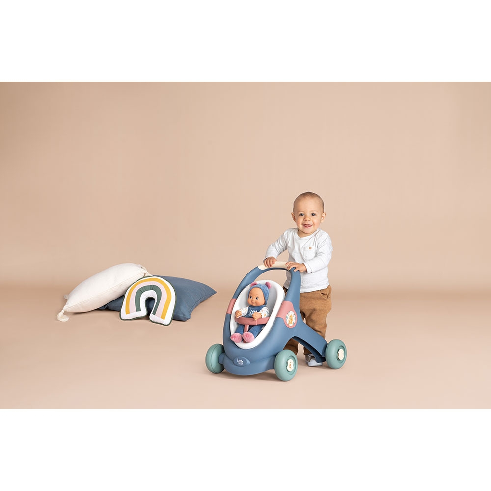 Carucior pentru papusi Smoby Baby Walker 3 in 1 cu papusa [11]