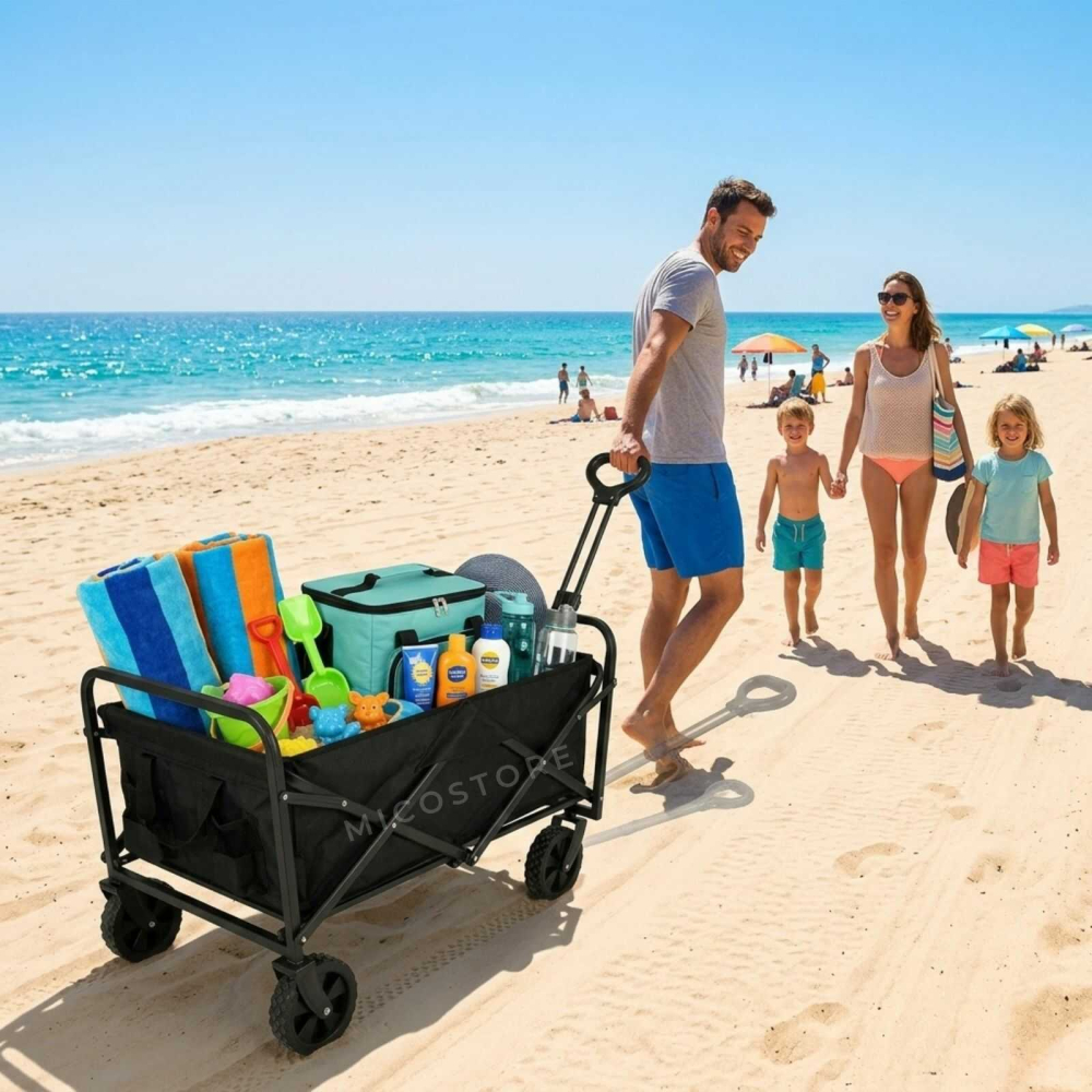 carucior transport pliabil, carucior plaja, carucior camping, carucior cumparaturi pliabil, carucior bagaje, carucior transport 100L [6]