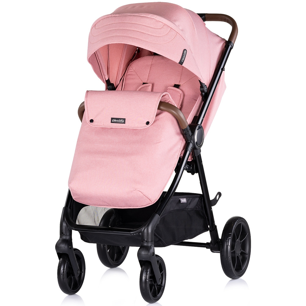 Carucior sport Chipolino Ultera cu husa picioare pink marshmallow [2]
