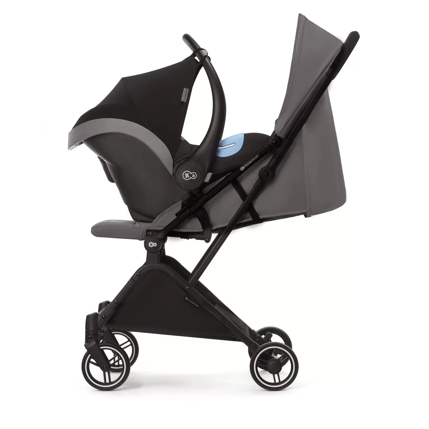 Carucior sport kinderkraf indy2, cozy grey, varsta de la 0 luni la 3 ani [3]