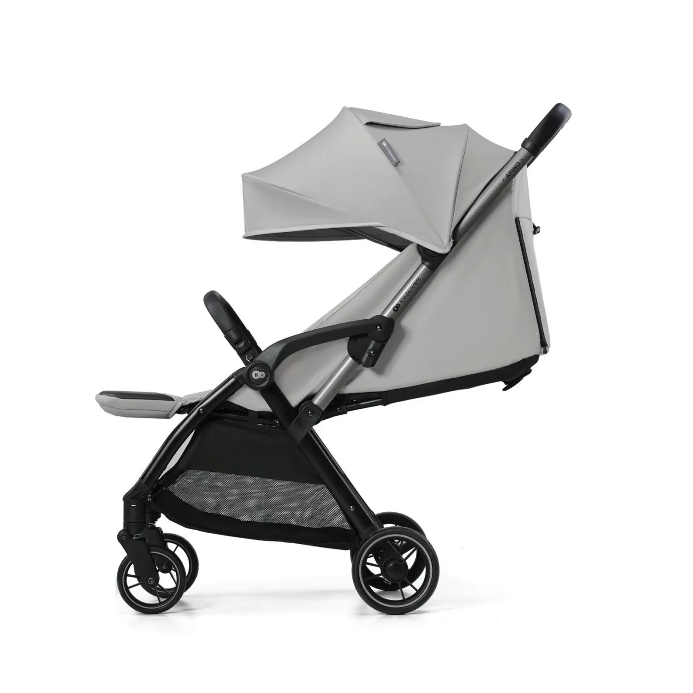 Carucior sport kinderkraft apino, 0-22 kg, dove grey, varsta de la 0 luni la 6 ani [7]