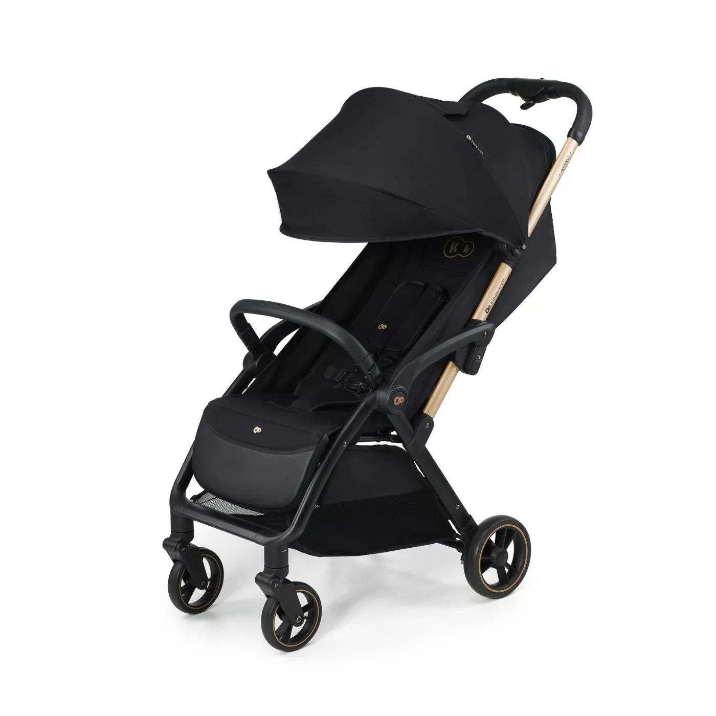 Carucior sport kinderkraft apino, 0-22 kg, raven black, varsta de la 0 luni la 6 ani [1]