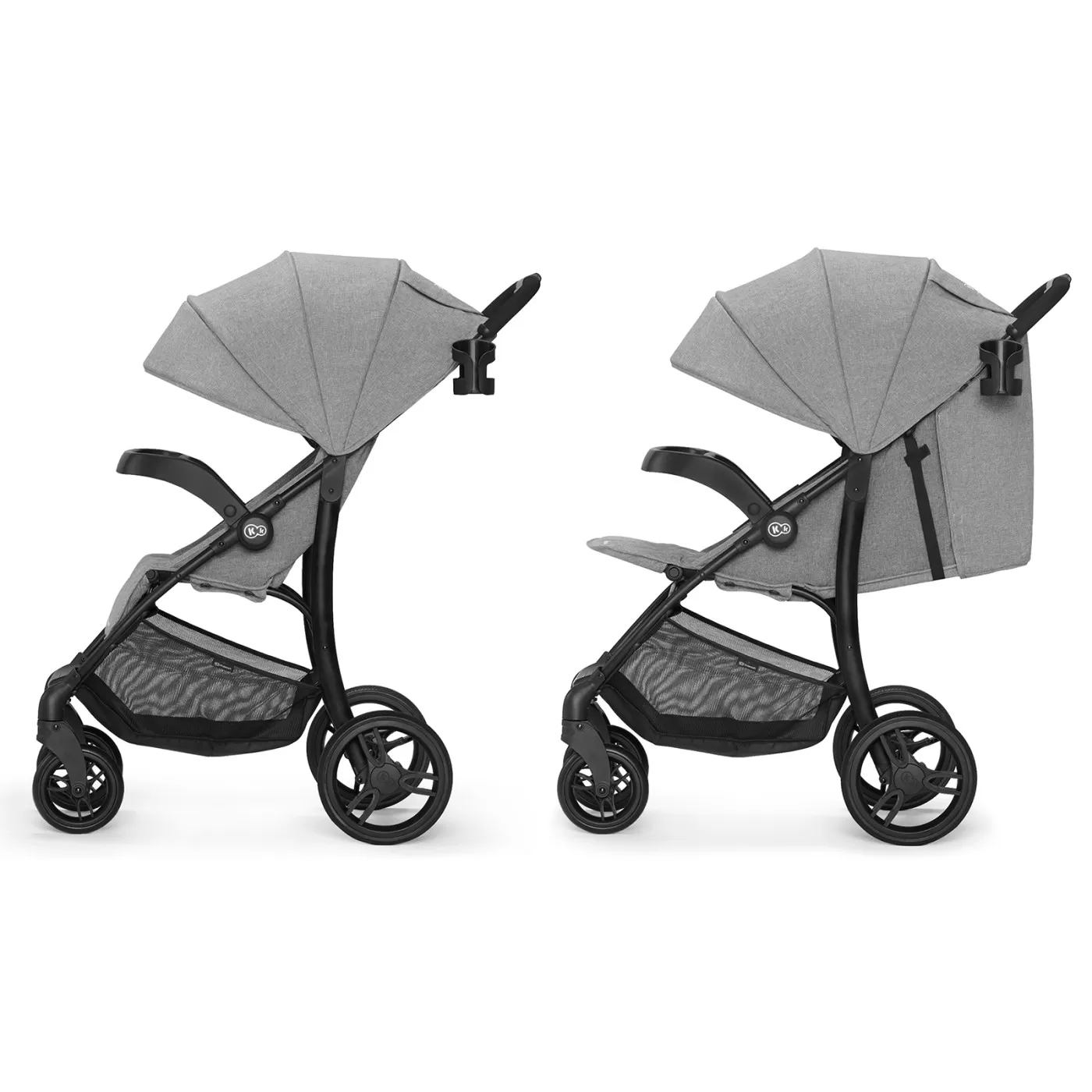 Carucior sport kinderkraft cruiser, grey, varsta de la 0 luni la 3 ani [5]