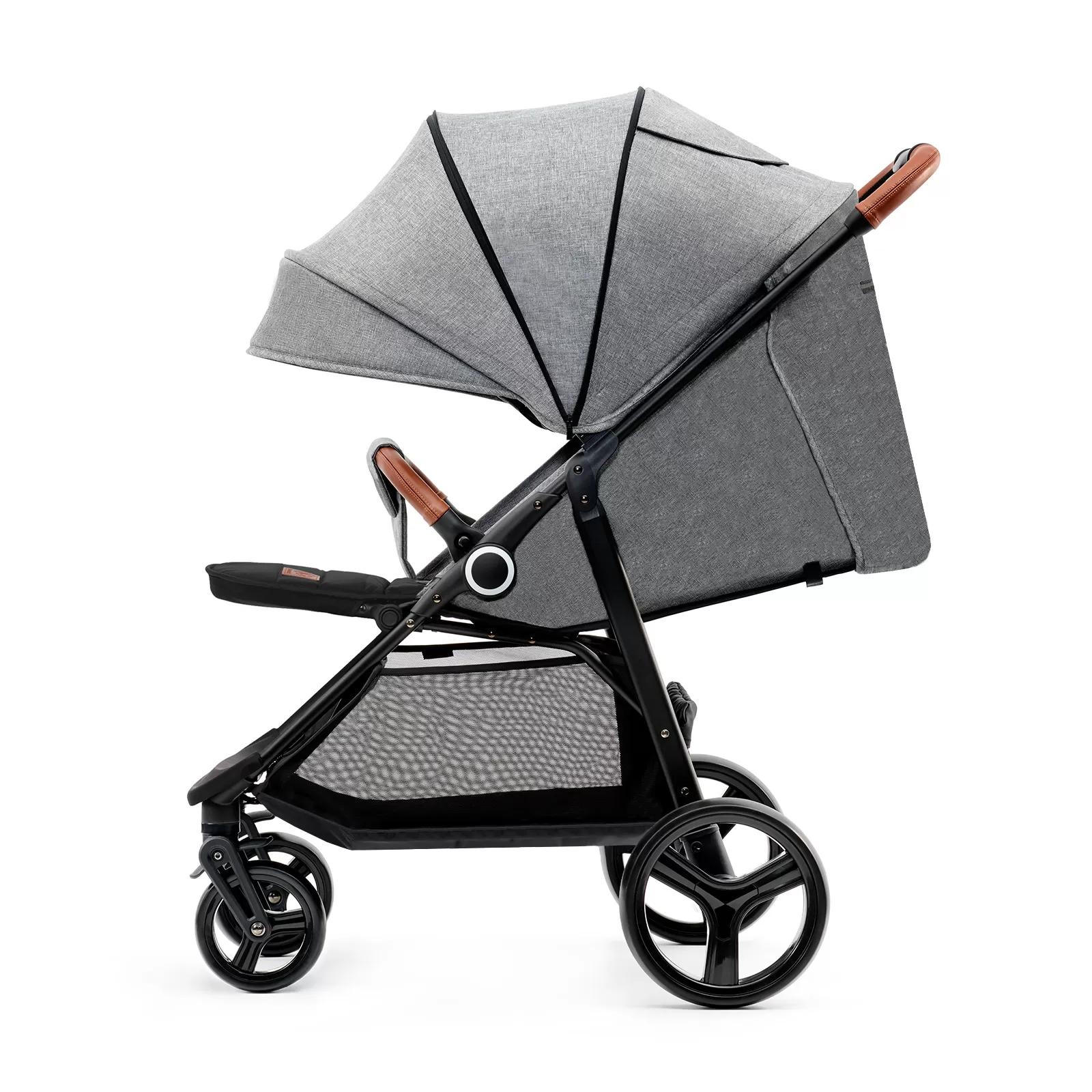 Carucior sport kinderkraft grande plus, grey, varsta de la 0 luni la 5 ani [4]