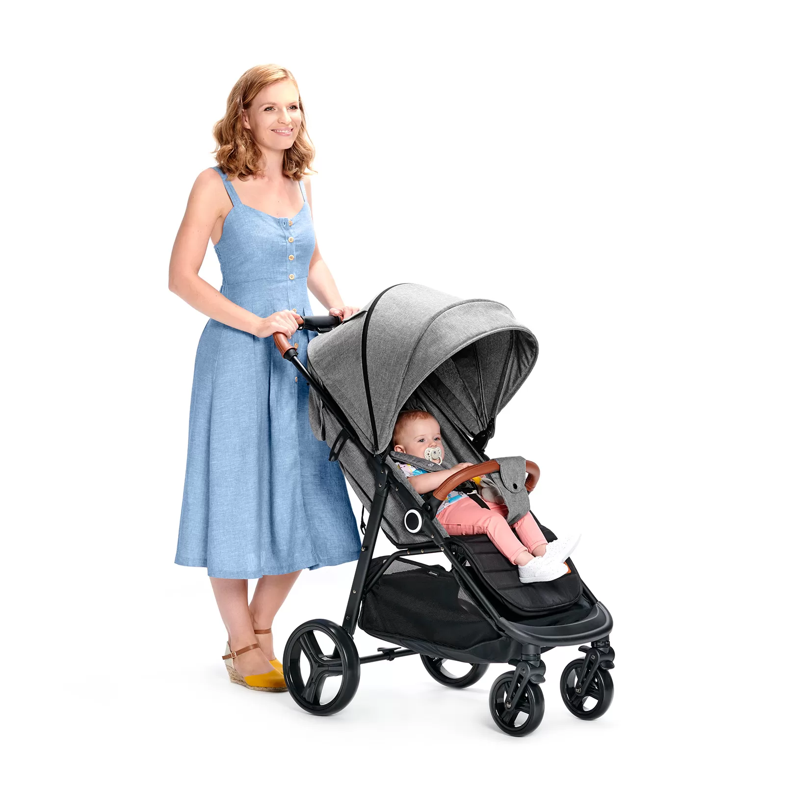 Carucior sport kinderkraft grande plus, grey, varsta de la 0 luni la 5 ani [3]