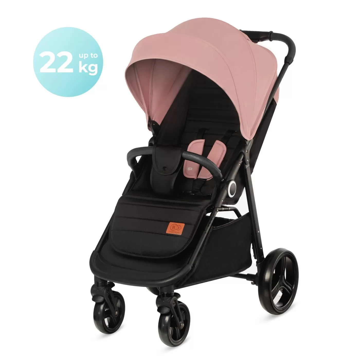 Carucior sport kinderkraft grande plus, pink, varsta de la 0 luni la 4 ani [5]