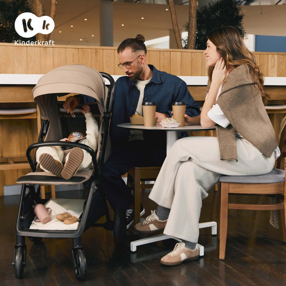 Carucior sport kinderkraft loom, 0-22 kg, linen beige, varsta de la 0 luni la 4 ani [3]