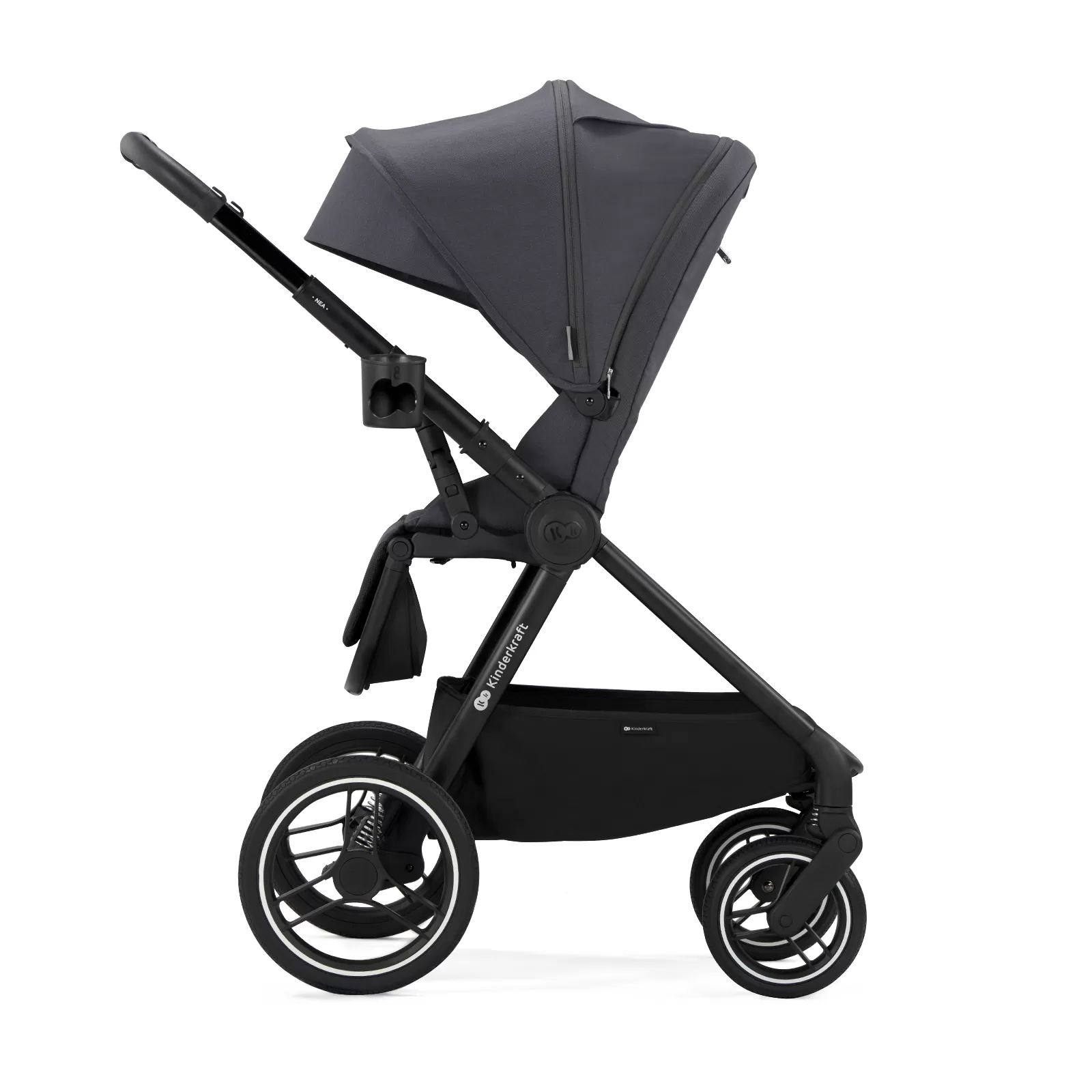 Carucior sport kinderkraft nea, deep grey, varsta de la 0 luni la 5 ani [2]