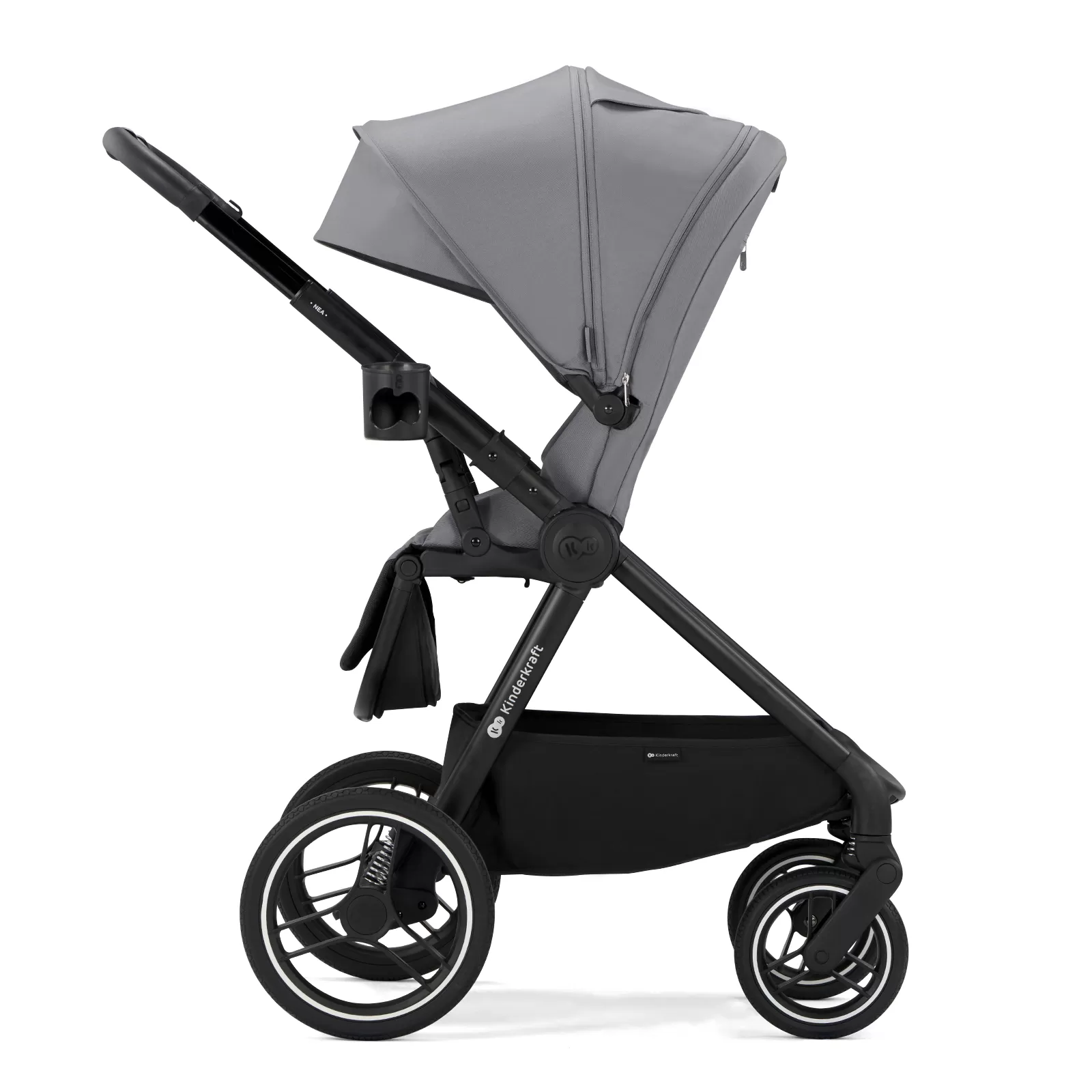 Carucior sport kinderkraft nea, platinum grey, varsta de la 0 luni la 5 ani [2]