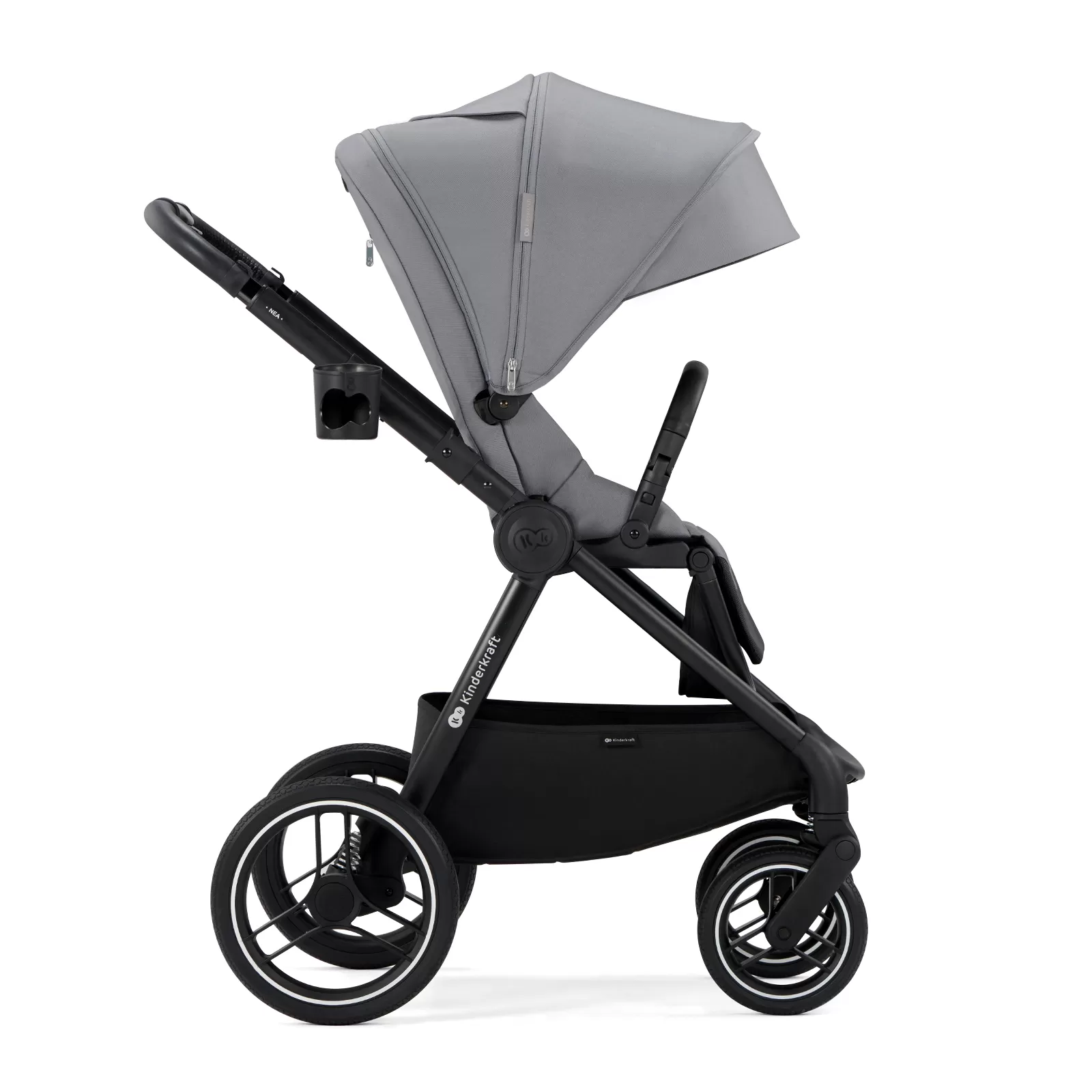 Carucior sport kinderkraft nea, platinum grey, varsta de la 0 luni la 5 ani [3]