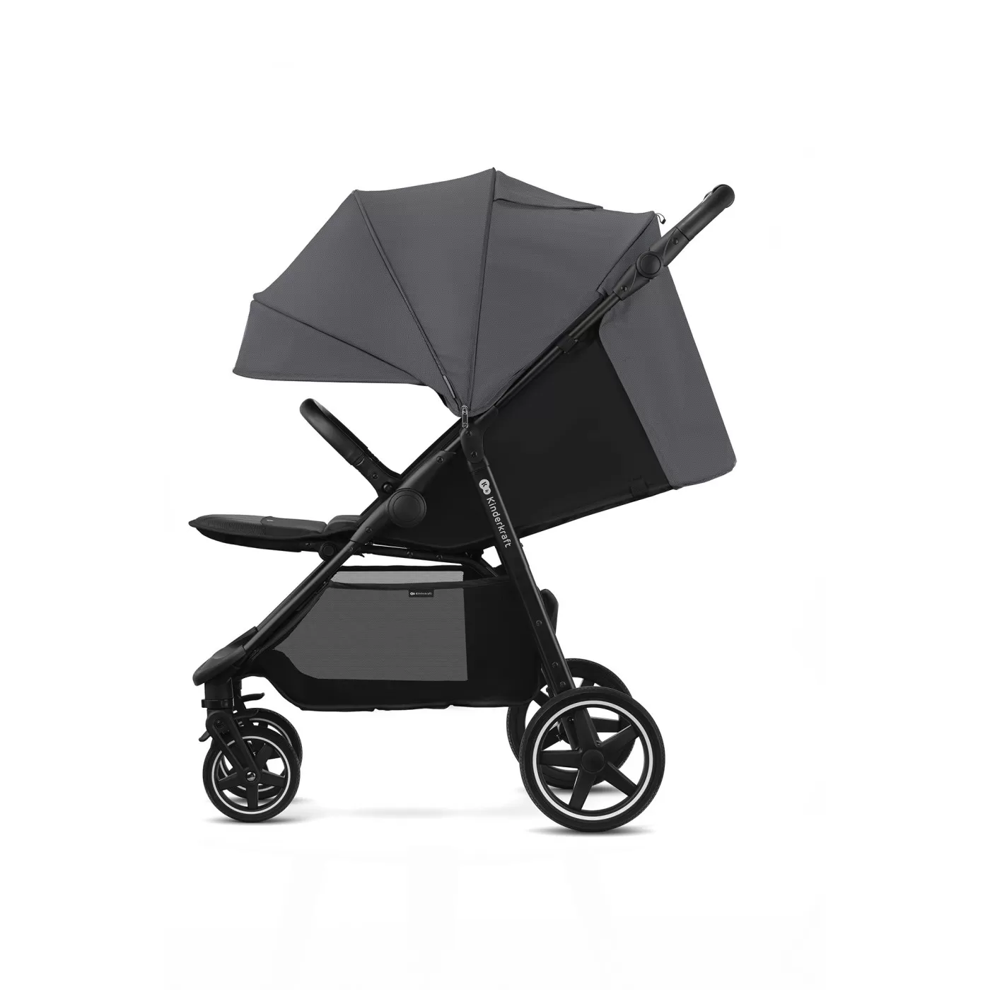 Carucior sport kinderkraft route, platinum grey, varsta de la 0 luni la 4 ani [4]