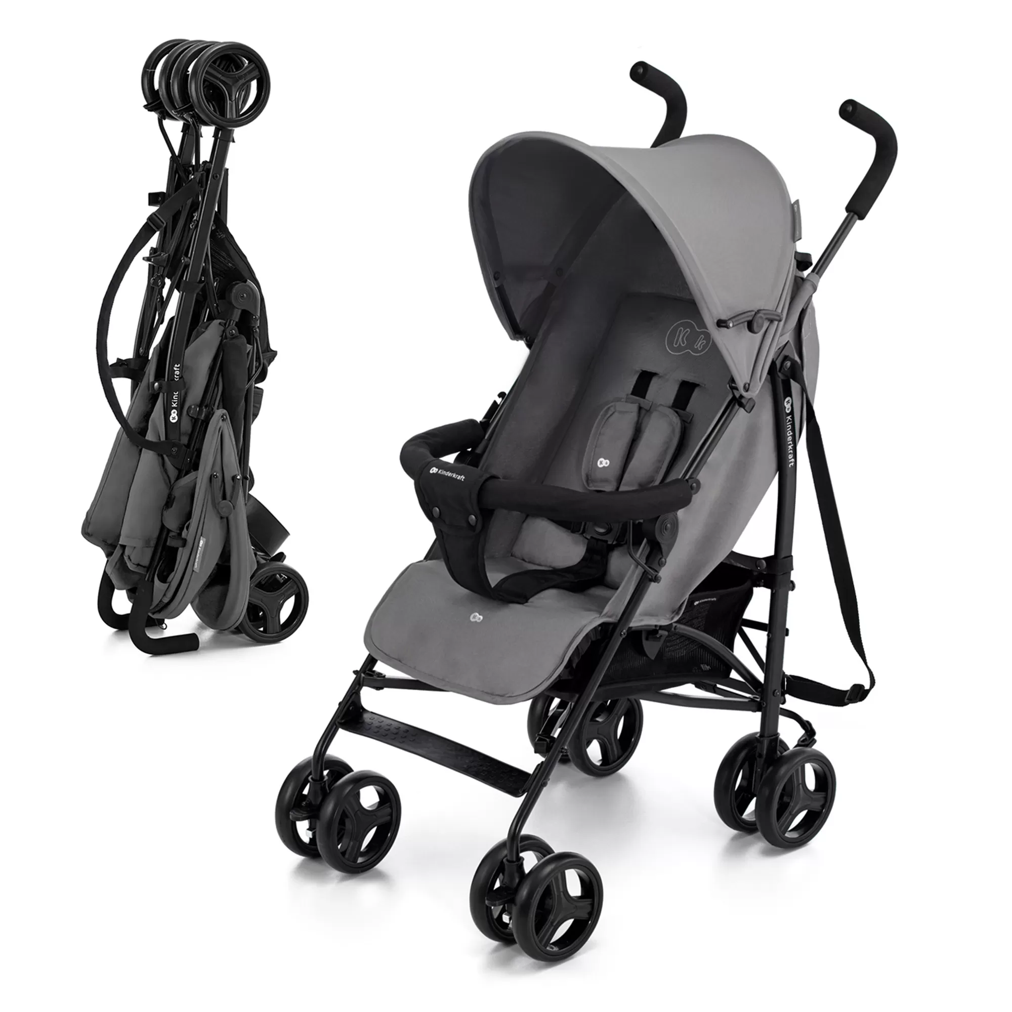 Carucior sport kinderkraft tik, tip umbrela, stone grey, varsta de la 0 luni la 5 ani [6]