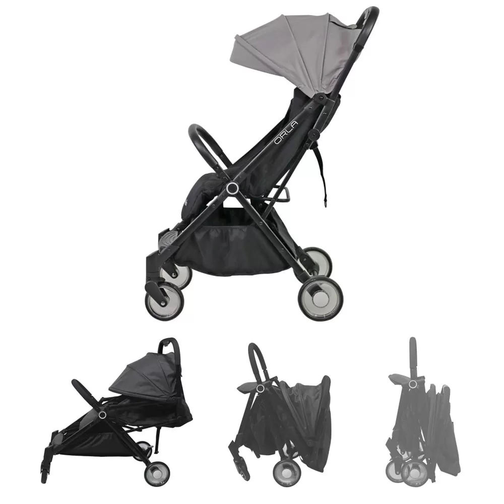 Carucior sport nania, orla, grey/black, varsta de la 0 luni la 3 ani [2]