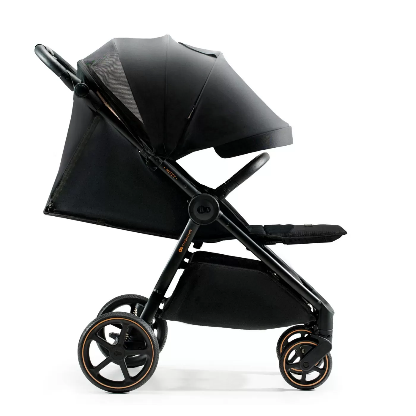 Carucior sport, ultra compact, kinderkraft mitzy, 0-22 kg, black ink, varsta de la 0 luni la 3 ani [4]