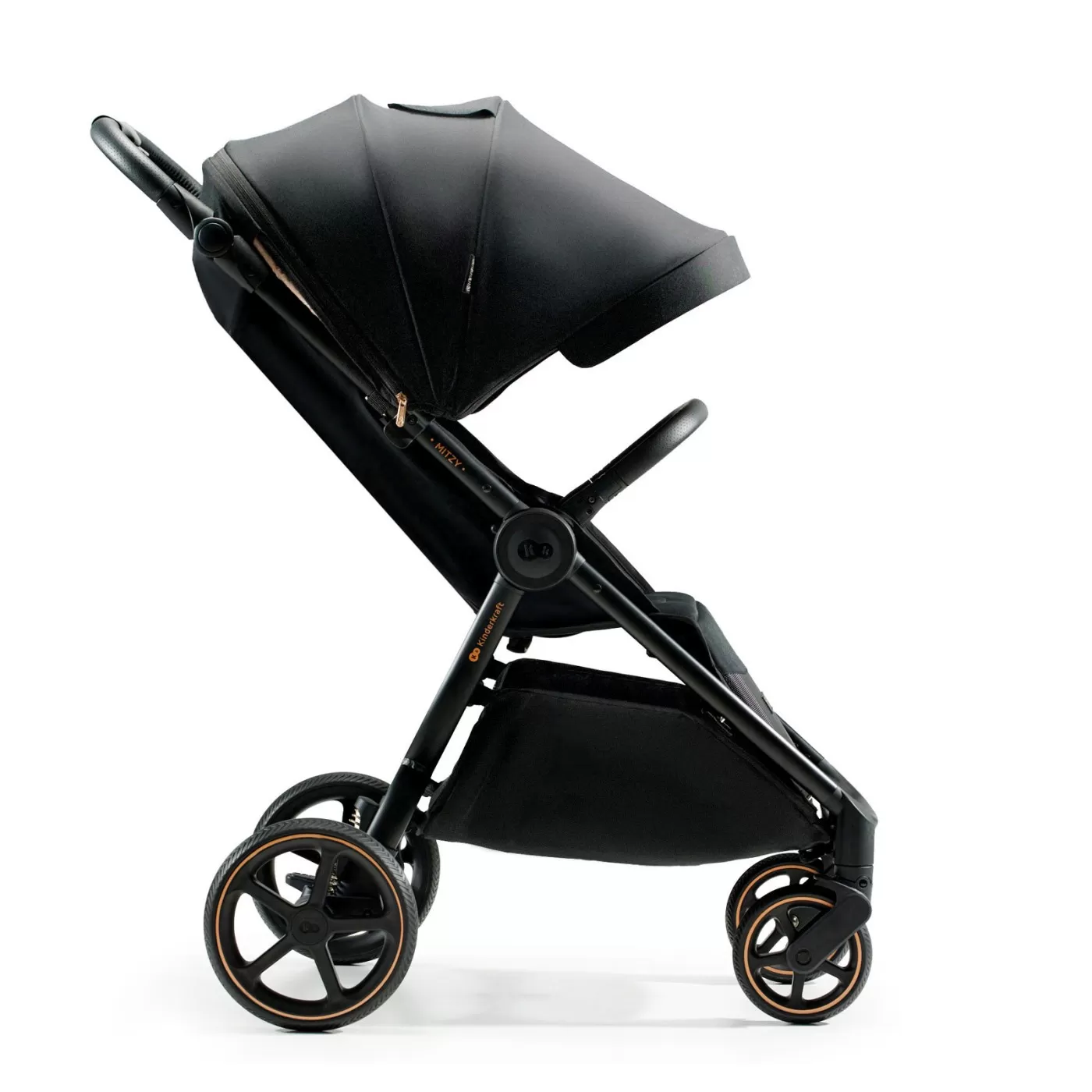 Carucior sport, ultra compact, kinderkraft mitzy, 0-22 kg, black ink, varsta de la 0 luni la 3 ani [3]
