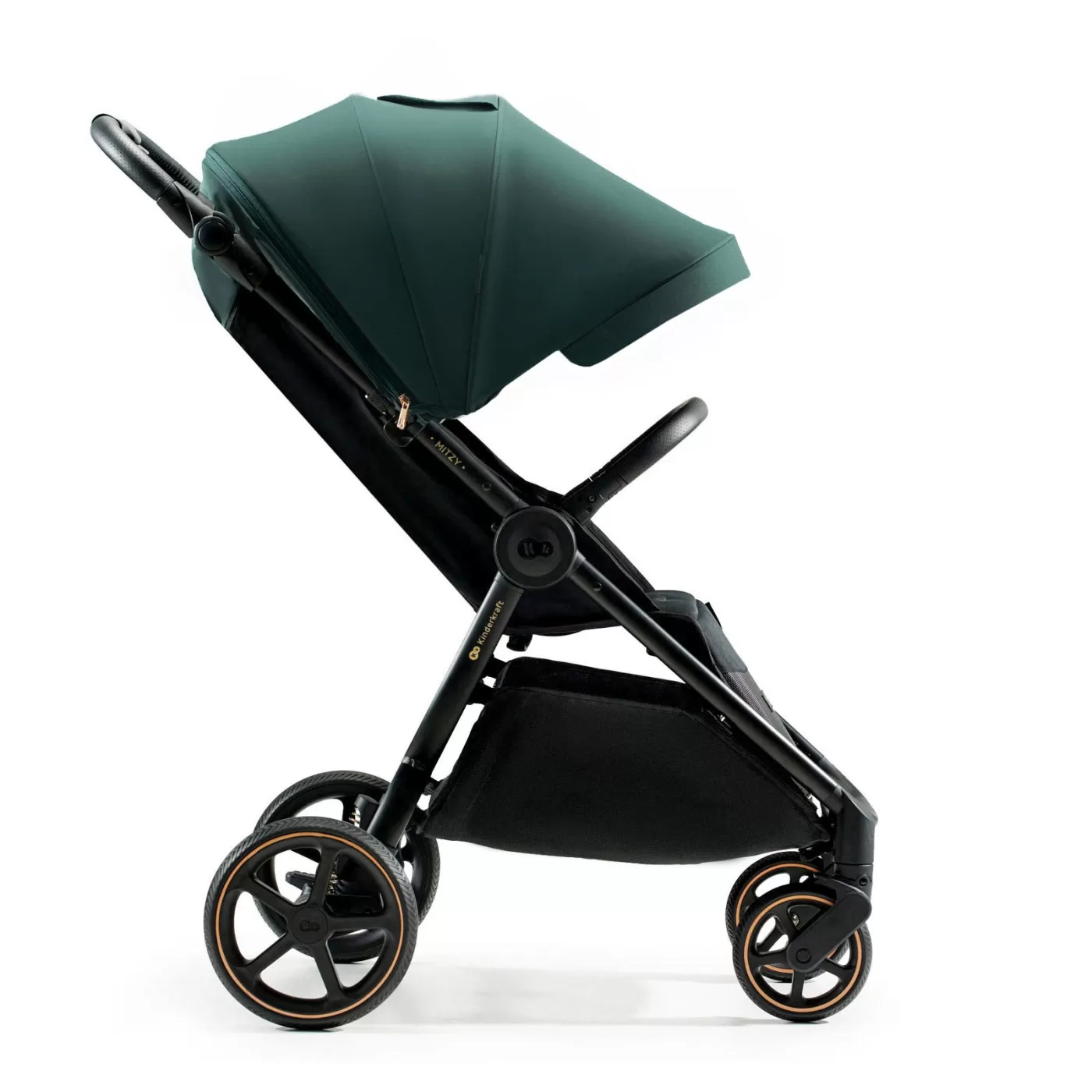 Carucior sport, ultra compact, kinderkraft mitzy, 0-22 kg, jade green, varsta de la 0 luni la 3 ani [2]