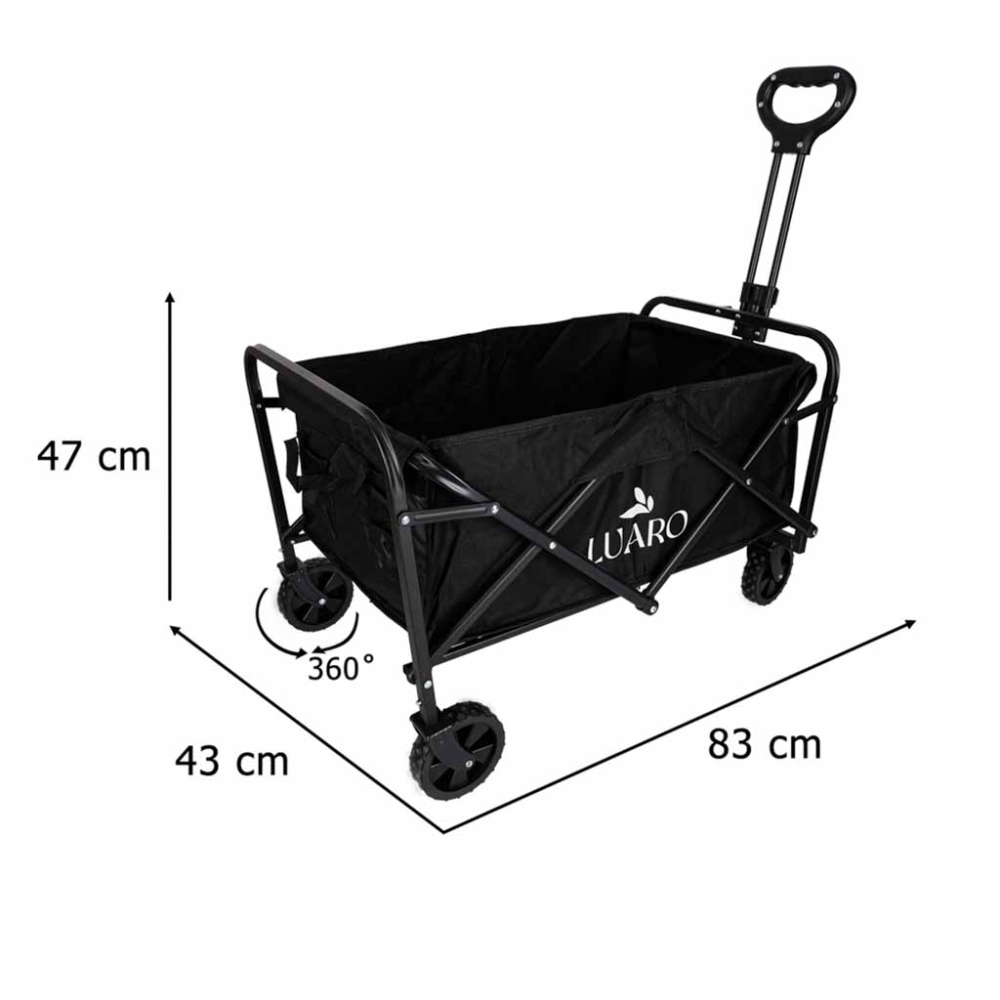 carucior transport pliabil, carucior plaja, carucior camping, carucior cumparaturi pliabil, carucior bagaje, carucior transport 100L [2]