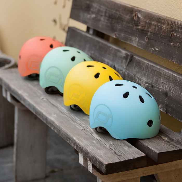 Casca protectie copii 3 ani+, marime S-M, Scoot & Ride, Lemon [10]