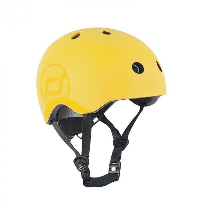Casca protectie copii 3 ani+, marime S-M, Scoot & Ride, Lemon [3]