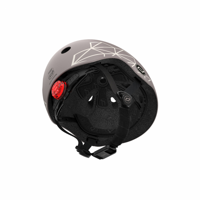 Casca protectie copii 1 an+, marime XXS, Scoot & Ride, Brown Lines [7]