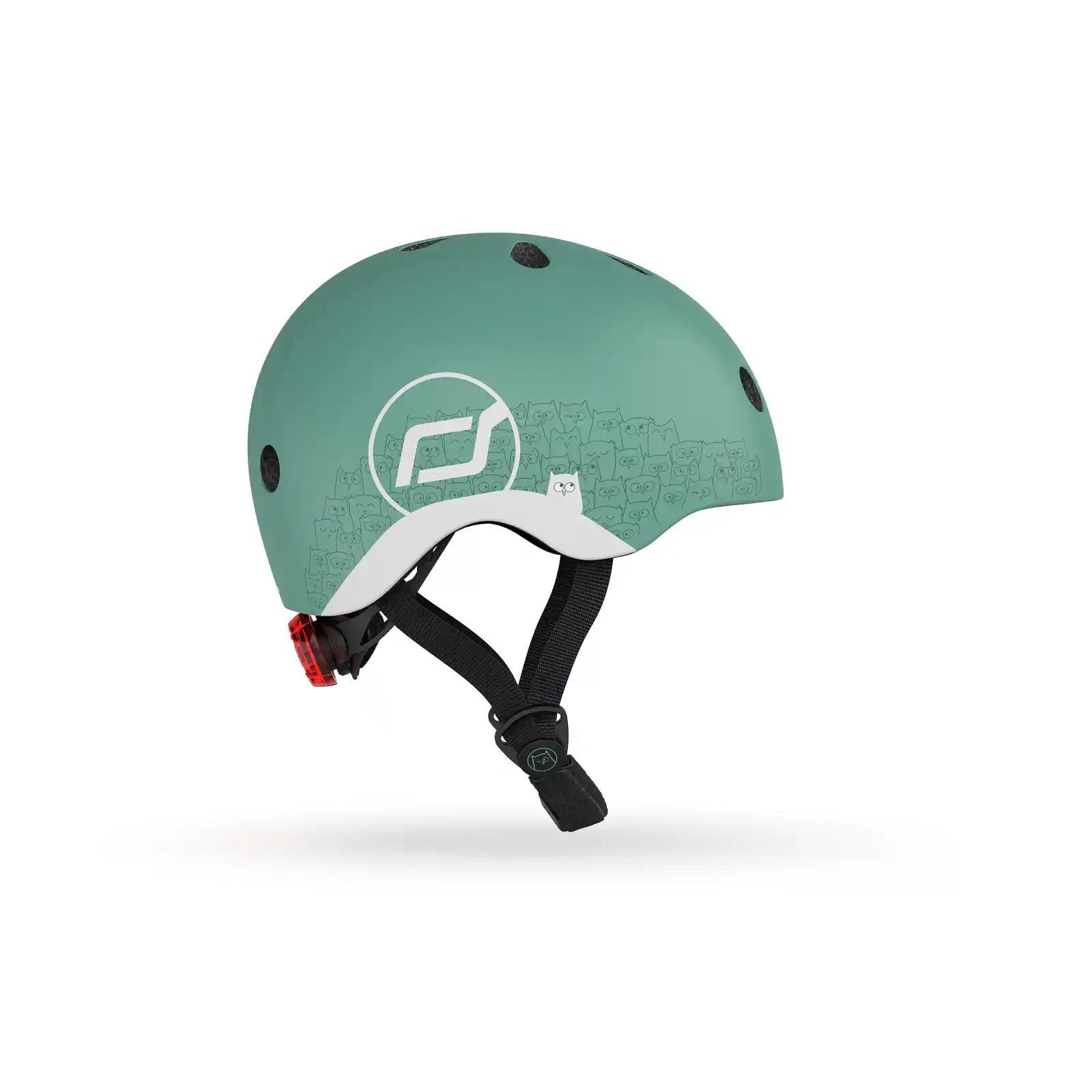 Casca protectie copii 1 an+, marime XXS, Scoot & Ride, Forest Reflectorizant [3]