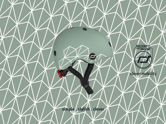 Casca protectie copii 1 an+, marime XXS, Scoot & Ride, Green Lines [9]