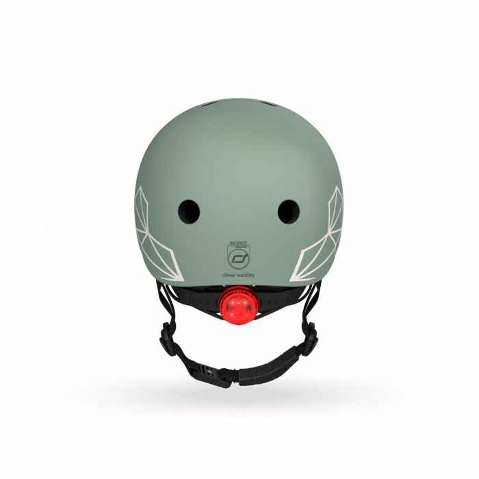Casca protectie copii 1 an+, marime XXS, Scoot & Ride, Green Lines [5]