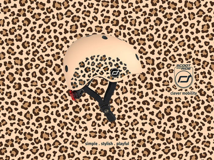Casca protectie copii 1 an+, marime XXS, Scoot & Ride, Leopard [10]
