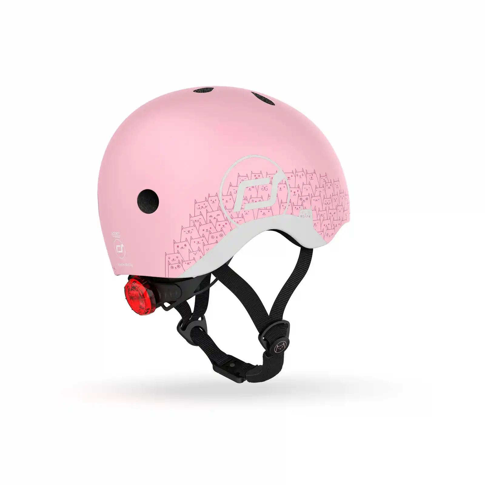 Casca protectie copii 1 an+, marime XXS, Scoot & Ride, Rose Reflectorizant [2]
