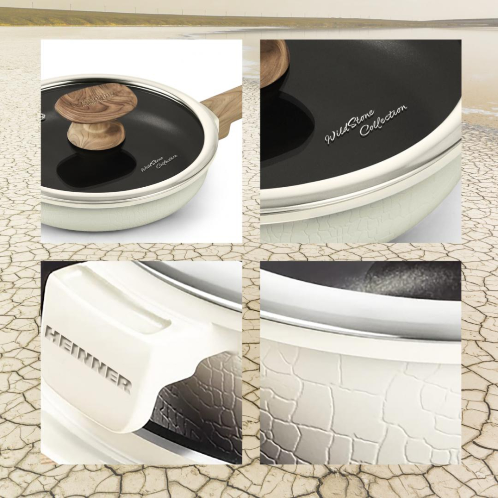 Caserola aluminiu+capac 18x9 cm, wild stone, cooking by heinner [9]