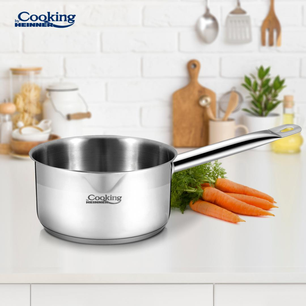 Caserola inox 18x9 cm, 2.1 l, maestro, cooking by heinner [3]