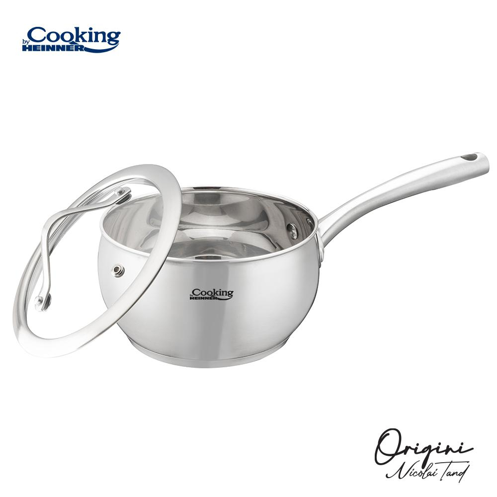 Caserola inox+ capac 16x9 cm, 1.8 l, nicolai tand, origini, cooking by heinner [3]