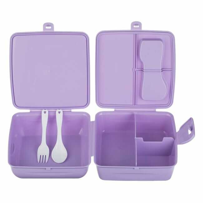 Caserole plastic, Compartimentate, pentru Copii,fete - Fluturi [4]
