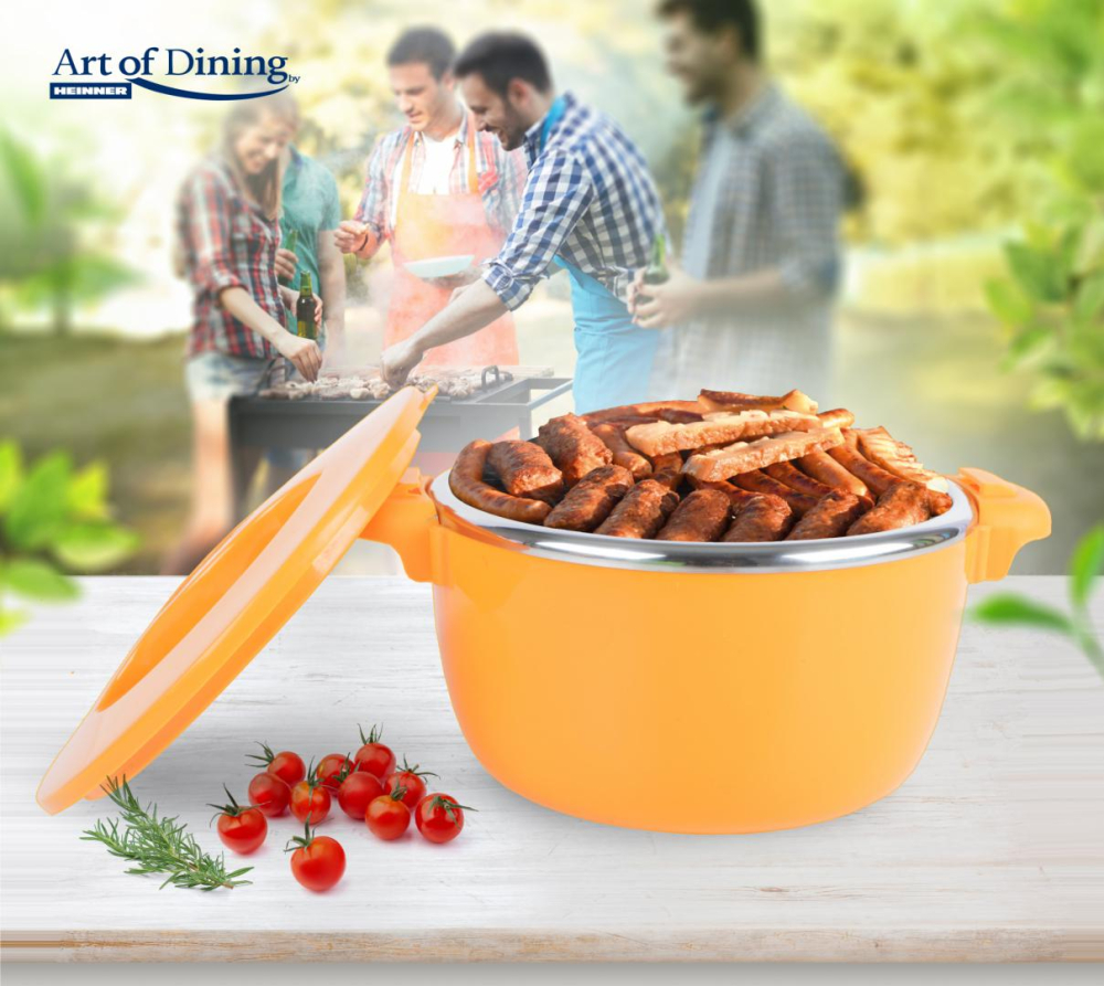 Caserola termica 6l, nova, portocalie, art of dining by heinner [7]